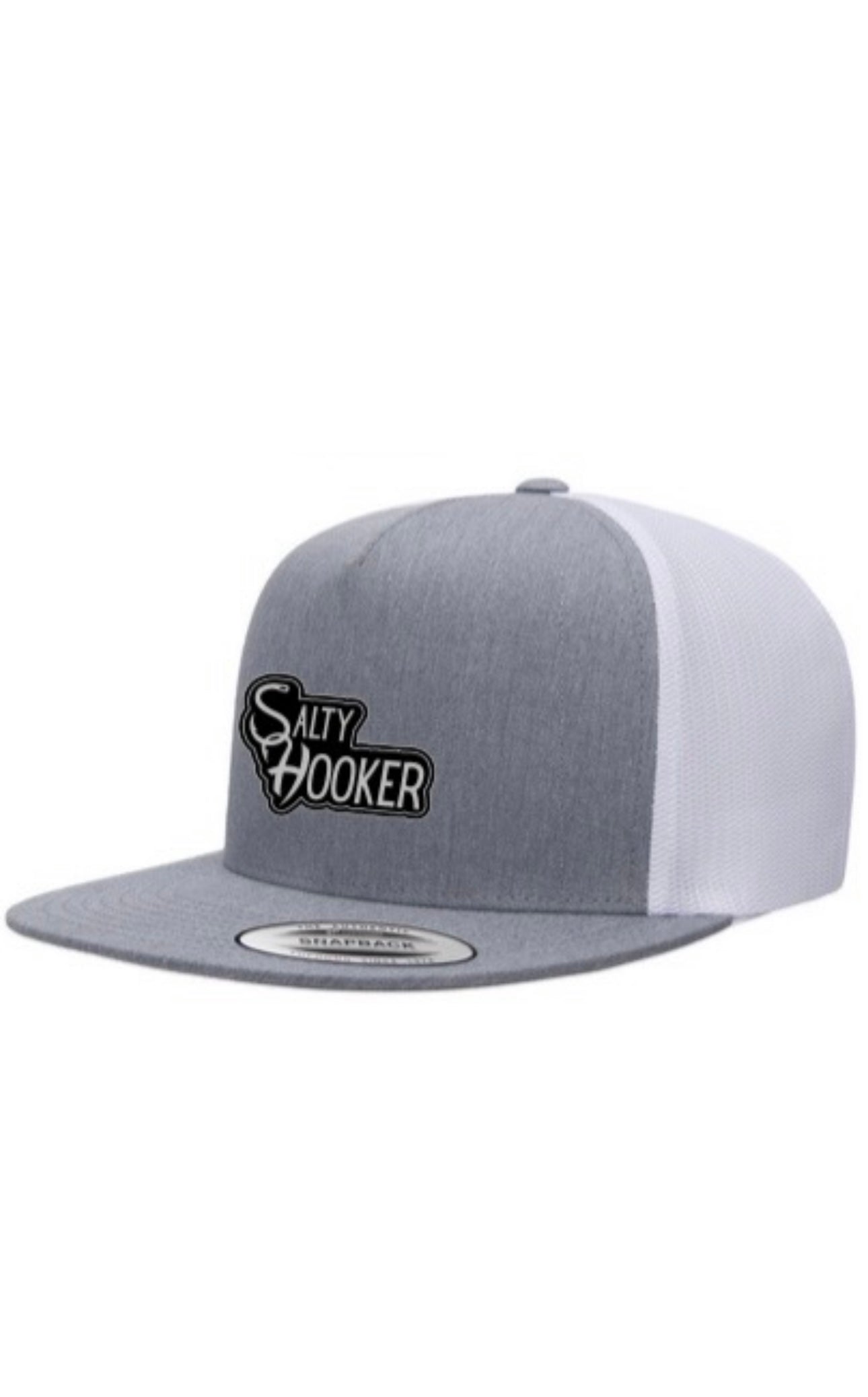 Grey SH leather patch hat