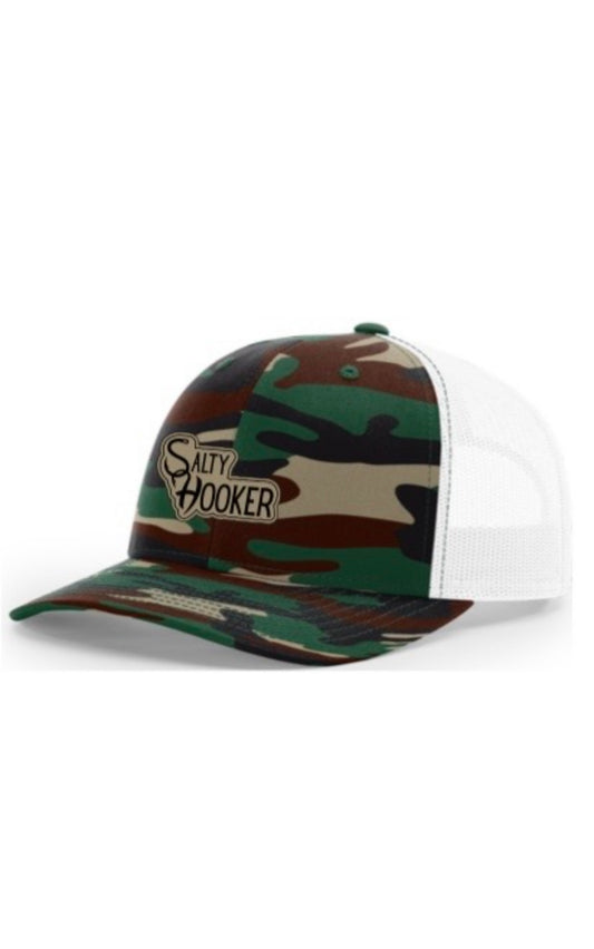 Camo SH leather patch hat