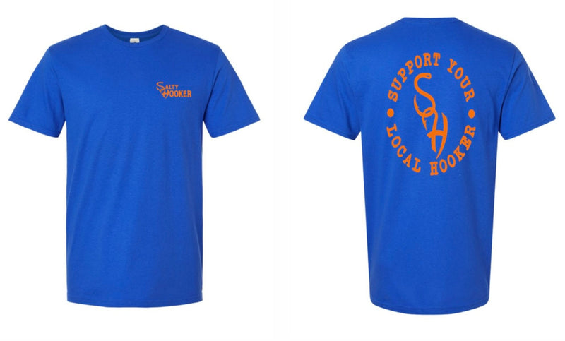 Royal/Orange SYLH Tee