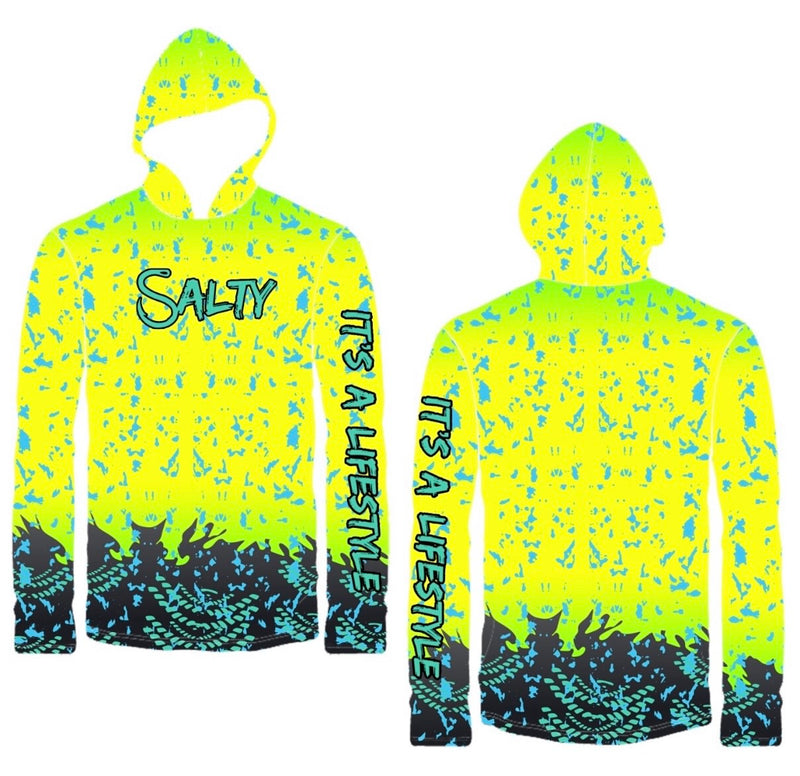 Neon Yellow splash Performance Dri Fit