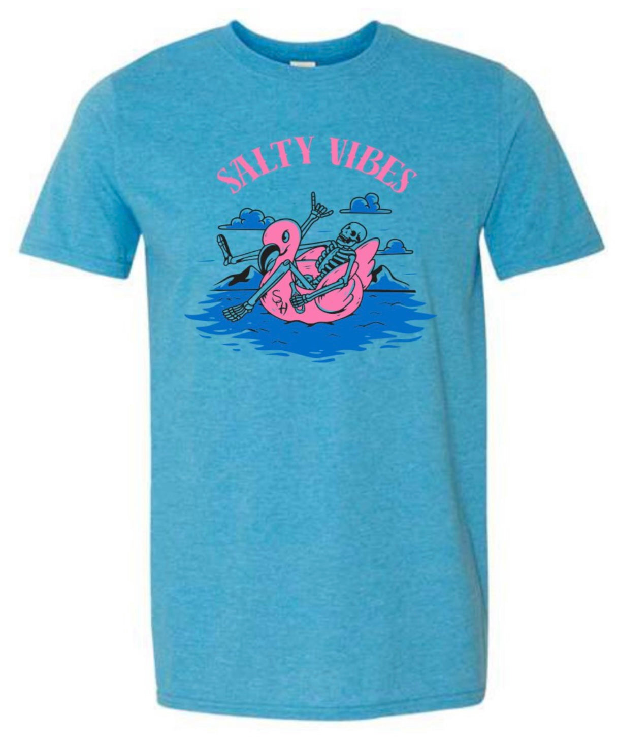 Heather sapphire Salty Vibes Tee
