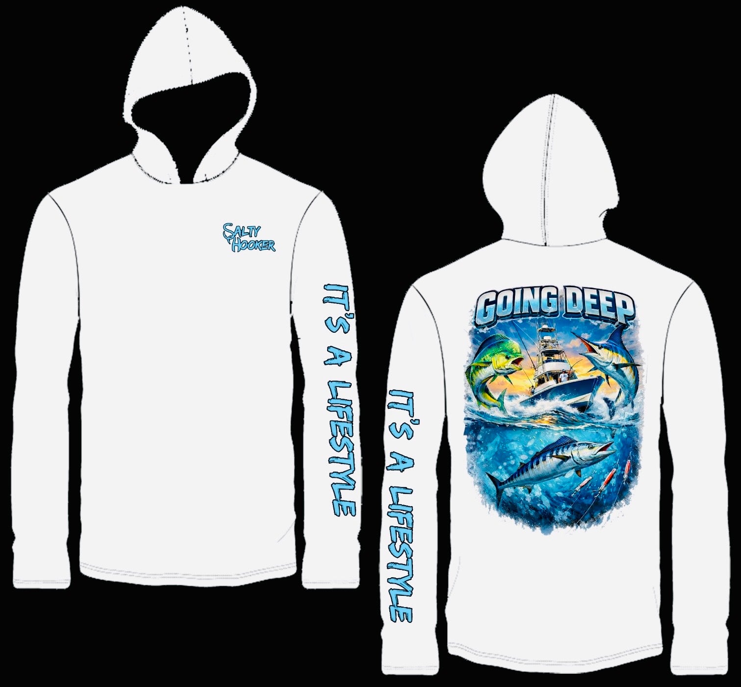 GOING DEEP Performance Dri Fit – Salty Hooker Lifestyle