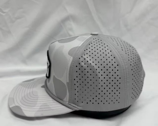 Salty camo trucker hat