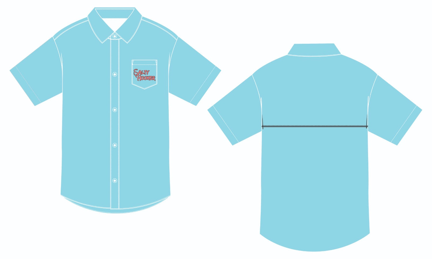 Salty Hooker Vented Button-Up