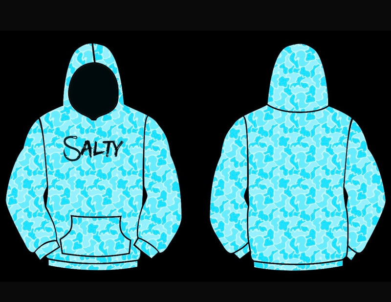 Adult Salty Camo Fleece Hoodie