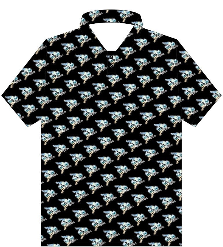 Black Salty Hooker Shaka Polo