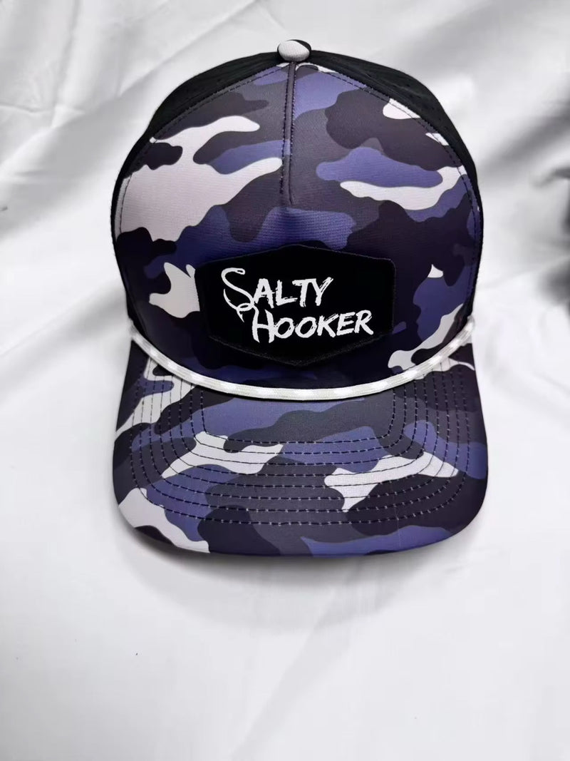 Salty Hooker Lifestyle Blue Camo Performance Hat