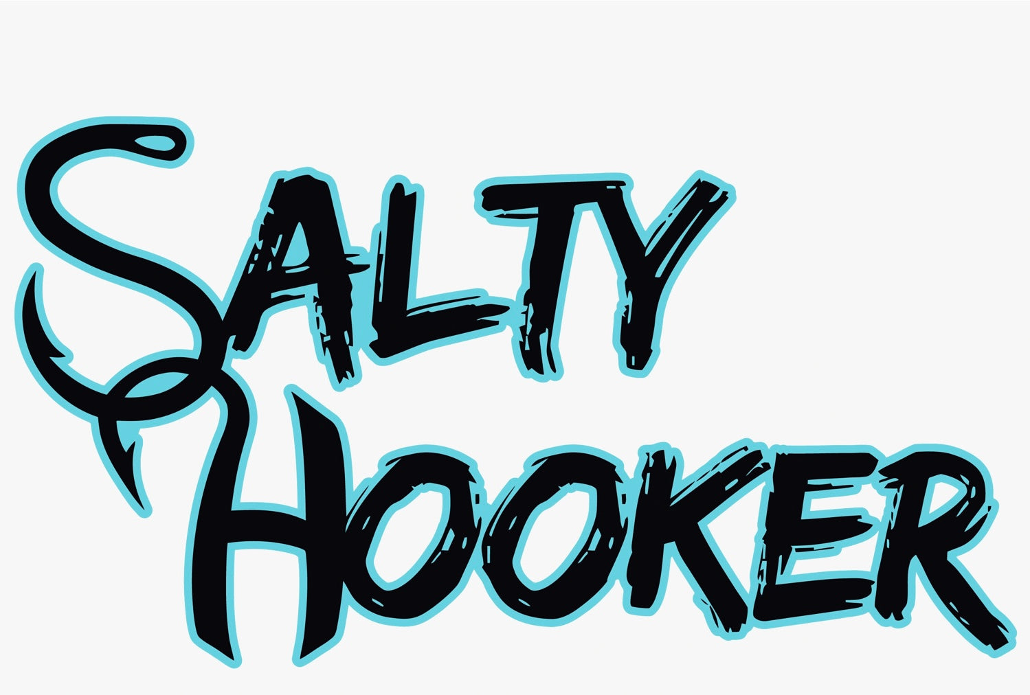 Salty Hooker graffiti decal