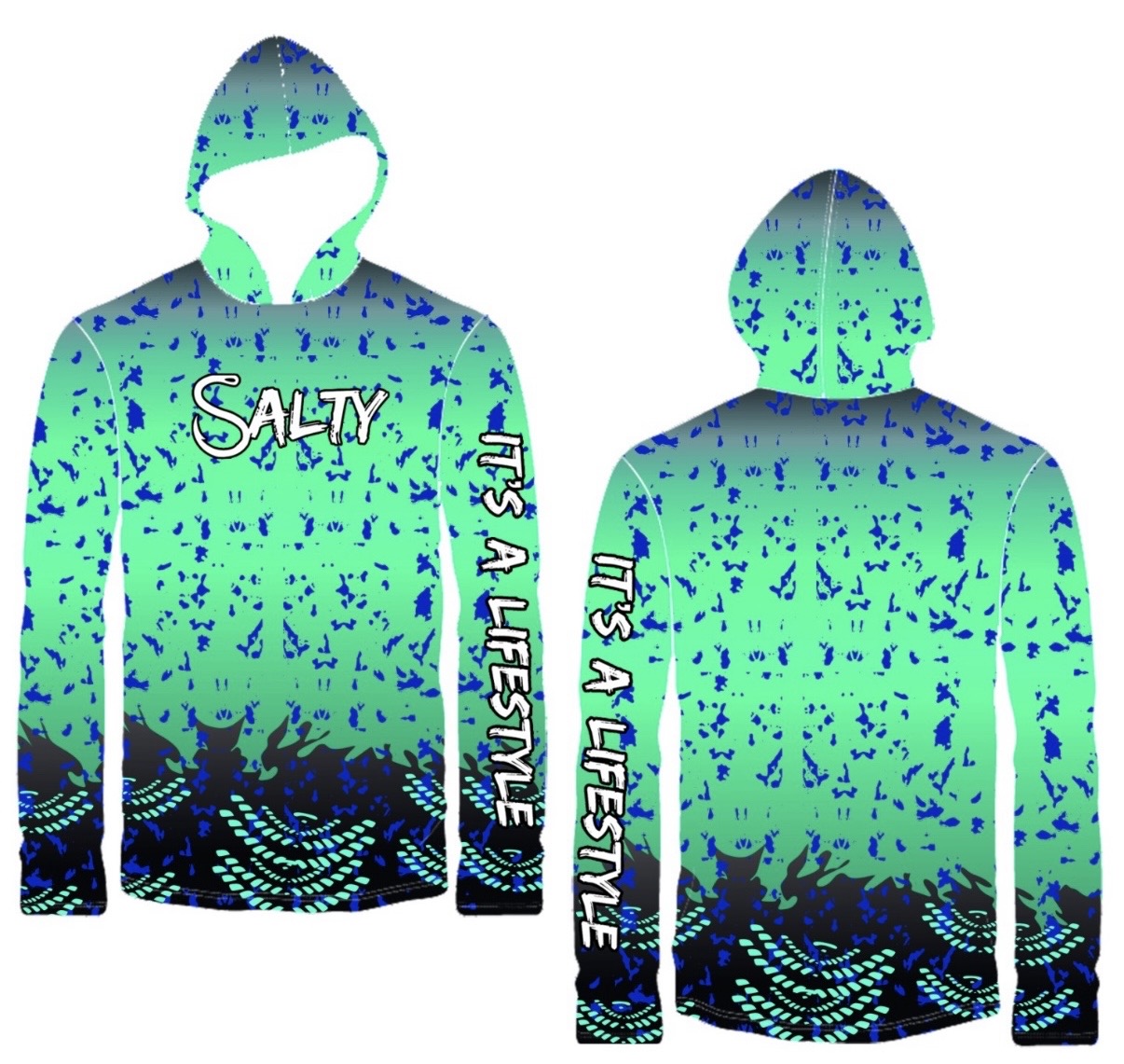 Neon Green Splash Performance Dri Fit