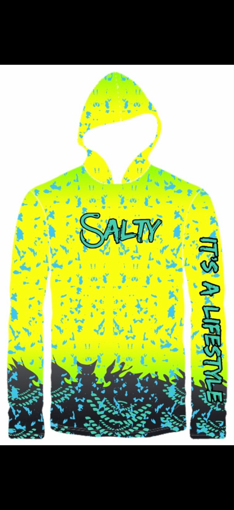 Neon Yellow splash Performance Dri Fit