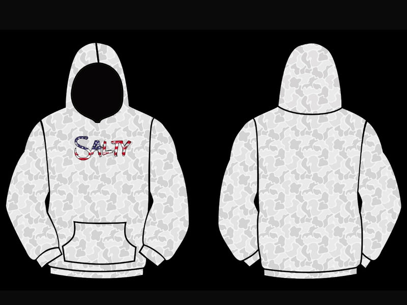 Adult Salty Camo Fleece Hoodie