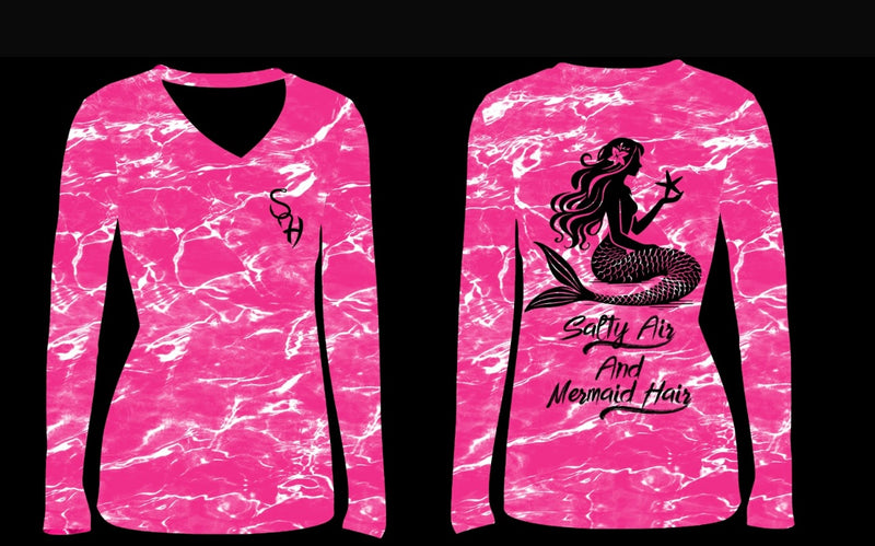 Women's mermaid Dri Fit V-Neck