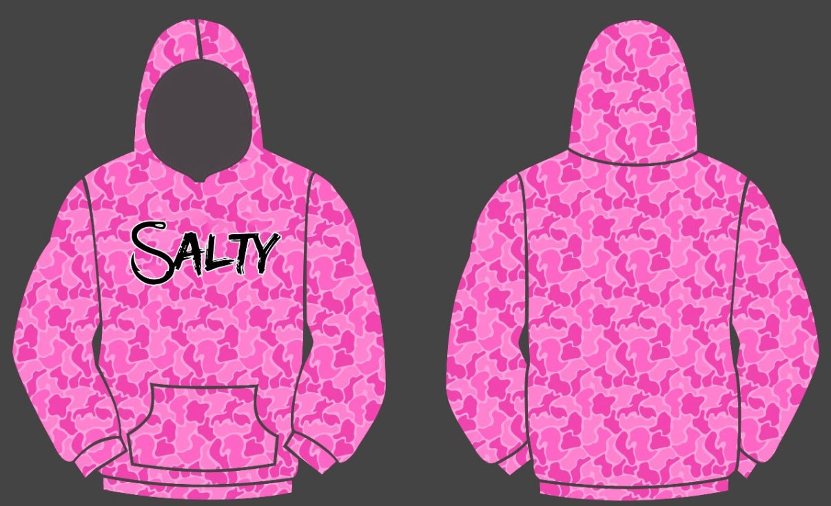 Adult Salty Camo Fleece Hoodie