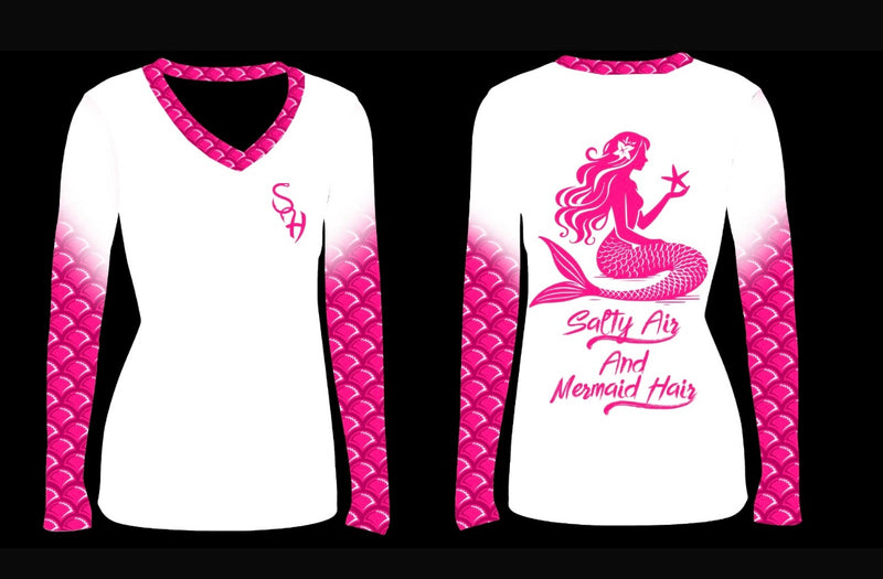 Women's mermaid Dri Fit V-Neck