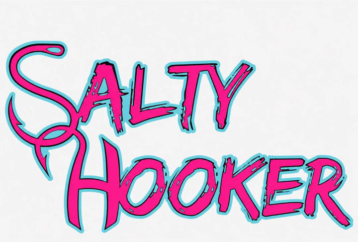 Salty Hooker graffiti decal