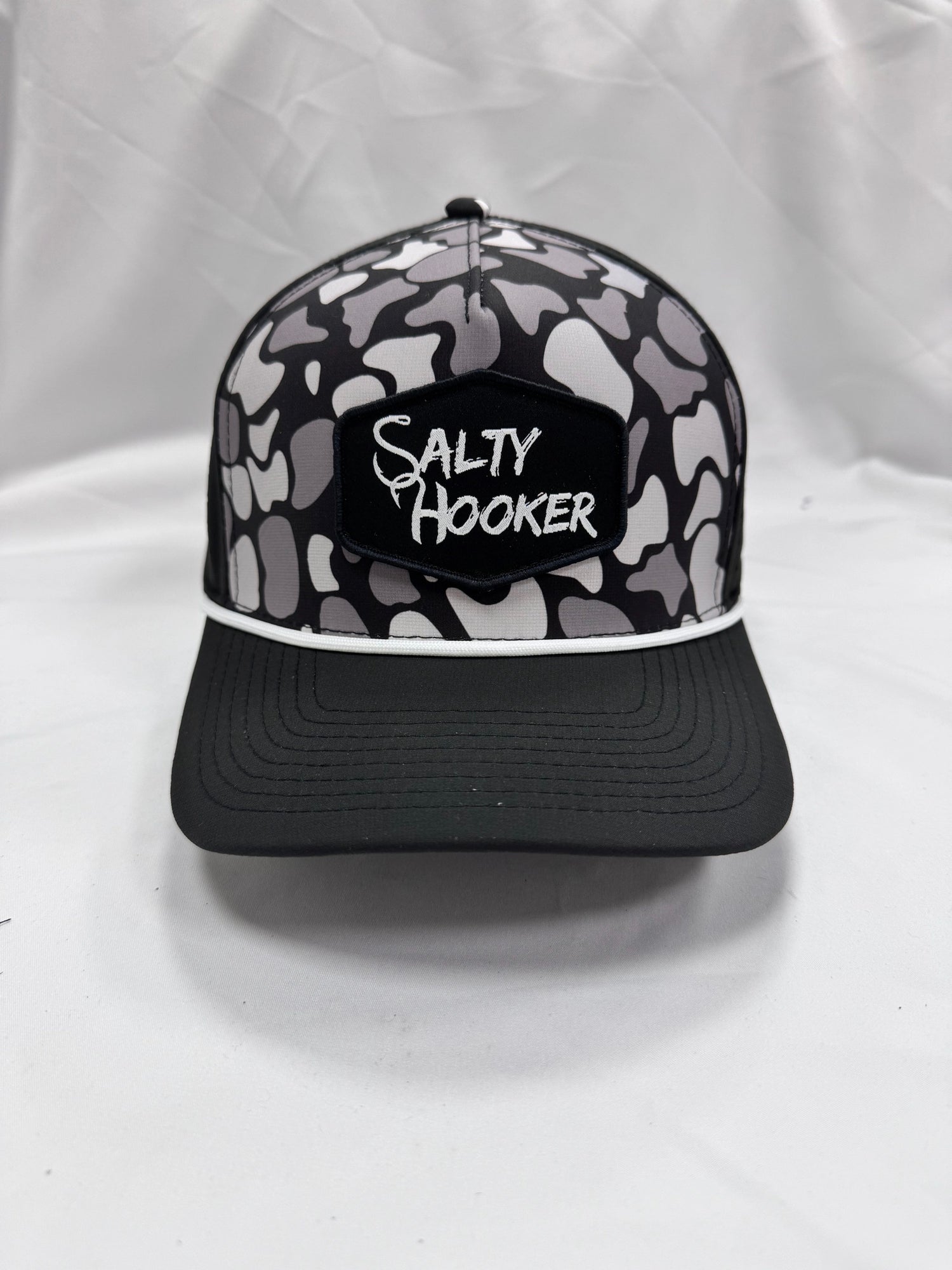 Salty Hooker Black Camo Performance Snapback