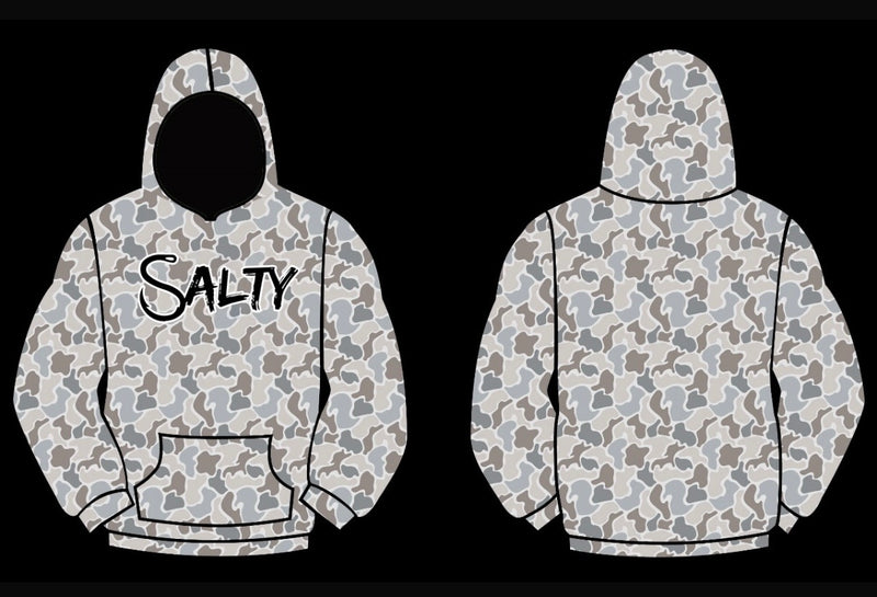 Adult Salty Camo Fleece Hoodie