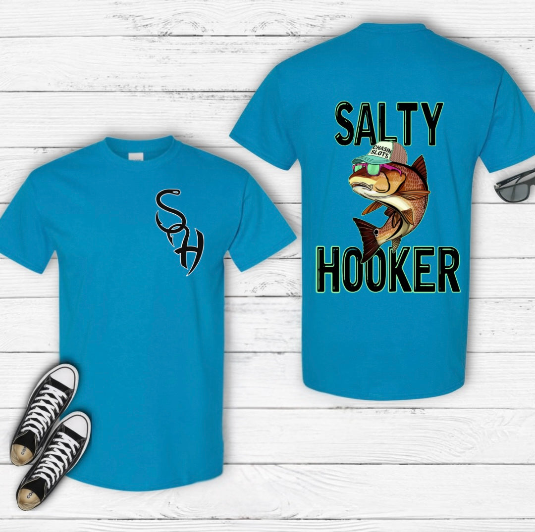 Salty Hooker Redfish tee